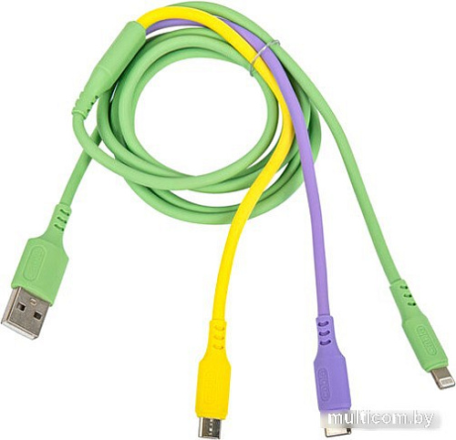 Кабель Sonnen USB Type-A - miroUSB/USB-Type-C/Lightning 513562