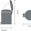 Мусорное ведро Brabantia Pedal Bin NewIcon 5 л (небесно-голубой)