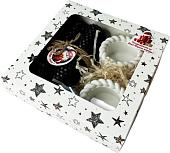 Подарочный набор Вендитио Ozarich Звезда Новогодний с 2-мя свечами и подсвечниками (черный)