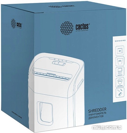 Шредер CACTUS CS-SH-10-15-4X12