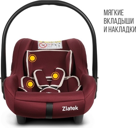 Детское автокресло Zlatek Colibri Lux (темно-красный)