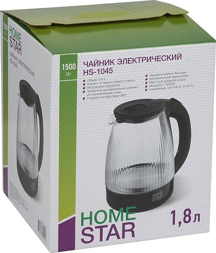 Электрический чайник HomeStar HS-1045 (черный)