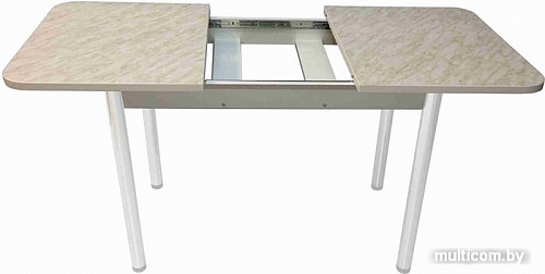 Обеденный стол Solt Мила 2 (мрамор белый/ноги круглые белые)
