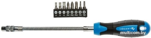Набор бит Hogert Technik HT1S090 (9 предметов)