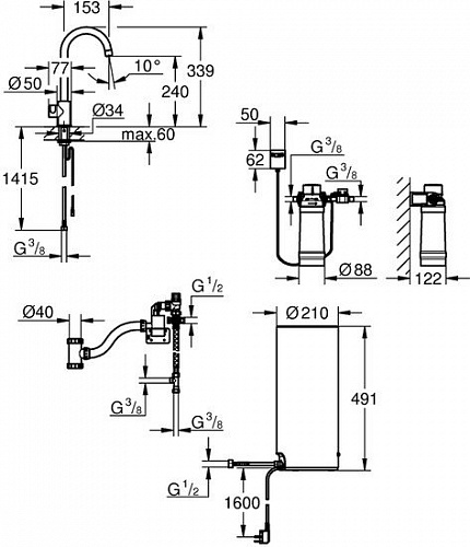 Вентиль Grohe Red Mono 30080001