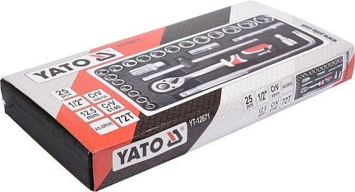 Универсальный набор инструментов Yato YT-12671 (25 предметов)