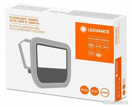 Прожектор Ledvance Flood LED 20W/4000K/2200 BLACK 100