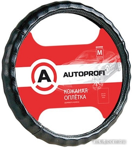 Оплетка на руль Autoprofi AP-265 BK (M) (черный)