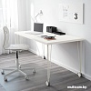 Письменный стол Ikea Линнмон/Крилле (белый/белый) [390.019.42]