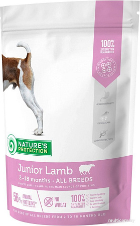 Сухой корм для собак Nature's Protection Junior Lamb All Breeds NPS45745 500 г