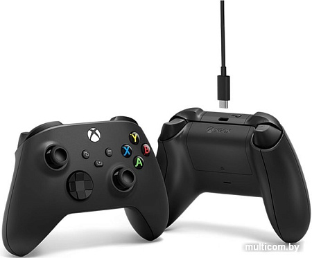 Геймпад Microsoft Xbox + USB-C кабель (черный)