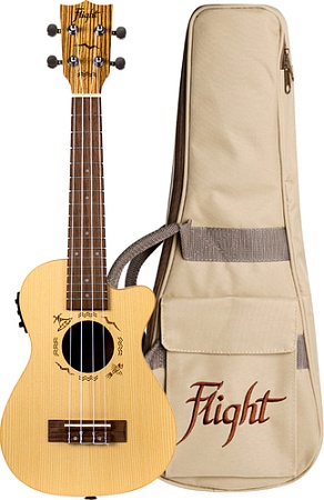 Электроукулеле Flight DUC328 CEQ SP/ZEB