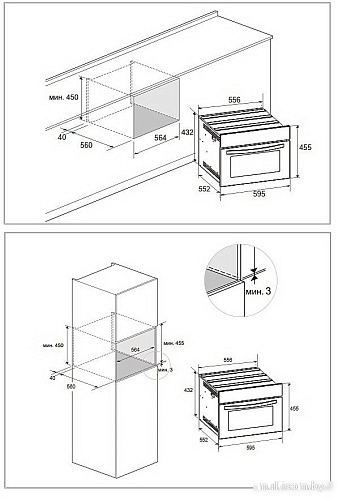 Электрический духовой шкаф Weissgauff OE 449 PDWK