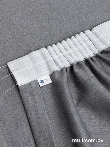 Штора Ника Зварико блэкаут 888250-04 2x2.5 м (серый)