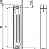 Алюминиевый радиатор Fondital Alternum B4 500/100 V70103408 (8 секций)