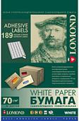 Самоклеящаяся бумага Lomond самоклеющаяся 189 деление А4 70 г/кв.м. 50 листов (2100235)