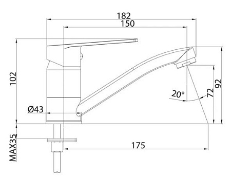Смеситель Milardo Helic HELSBR0M01