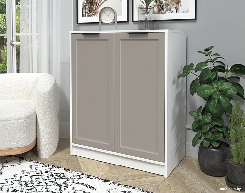 Тумба Интерлиния Концепт Тренд КТ-Т84 (белый платинум/луна)