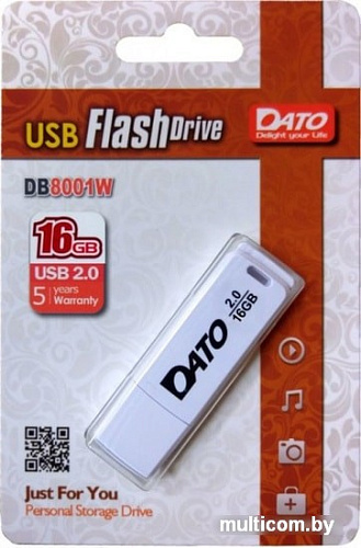 USB Flash Dato DB8001W 16GB (белый)