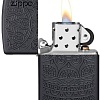 Зажигалка Zippo 29989 Black Matte Tone on Tone Design