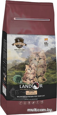 Сухой корм для кошек Landor Kitten Duck with Rice 2 кг