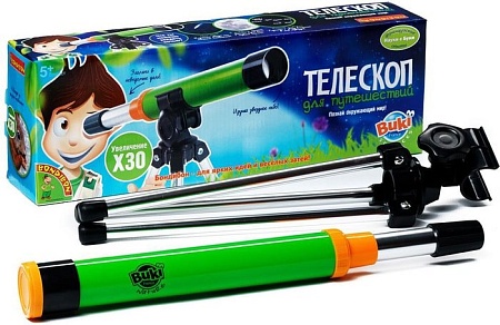 Детский телескоп Bondibon Науки с Буки Телескоп для путешествий ВВ0945