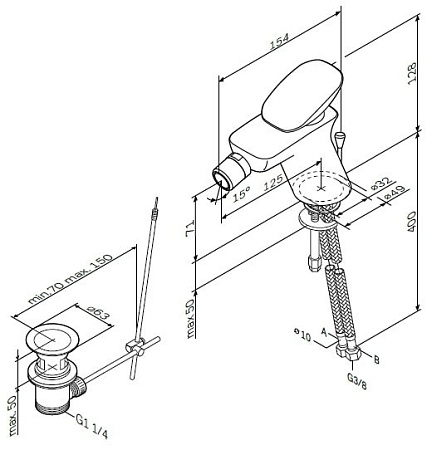 Смеситель AM.PM Spirit V2.0 F70A83100