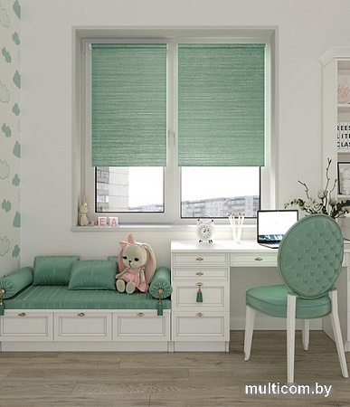 Рулонные шторы Legrand Гелакси 61.5x175 (мятный)