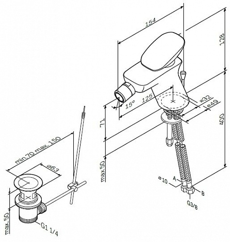 Смеситель AM.PM Spirit V2.0 F70A83100