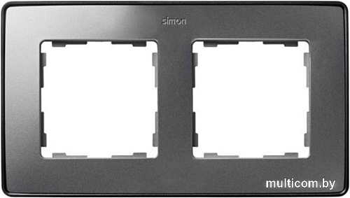 Рамка Simon 82 Detail 8201620-293 (алюминий/графит)