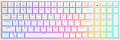 Клавиатура Royal Kludge RK100 RGB (белый, RK Red)