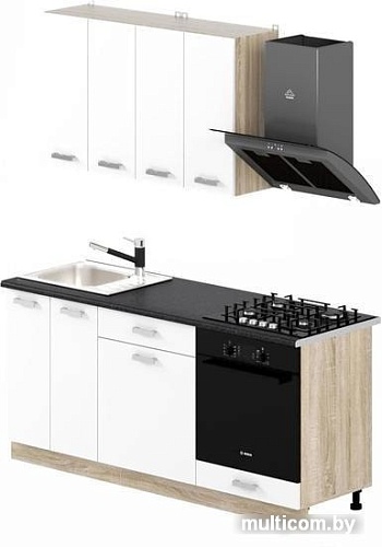 Кухня Славянская столица 25-2 (дуб сонома/белый)