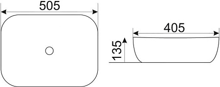 Умывальник CeramaLux D1302H004