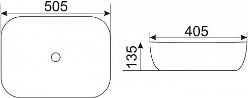 Умывальник CeramaLux D1302H004