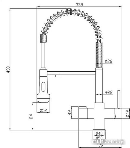 Смеситель ZorG Steel Hammer SH 2005-1 (сатин)