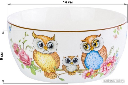 Салатник Elan Gallery Совушки 420348