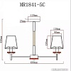 Люстра средней высоты Myfar Daniel MR1841-5C