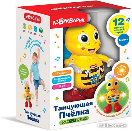 Интерактивная игрушка Азбукварик Танцующая пчелка 2916