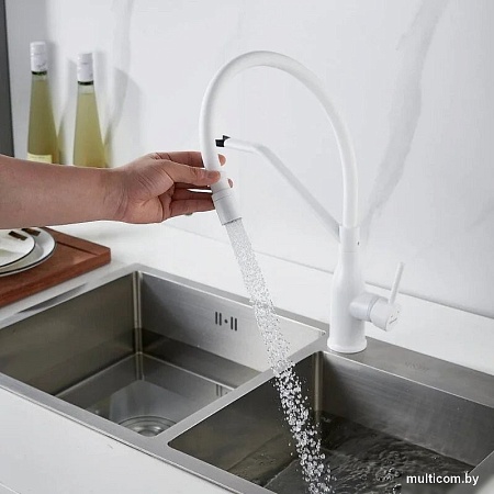 Смеситель Shevanik S343C-1 (белый)