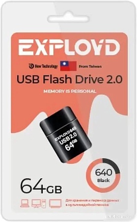 USB Flash Exployd 640 64GB (черный)