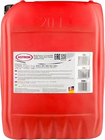 Трансмиссионное масло Astron Synthetic 75W-140 LS 20л