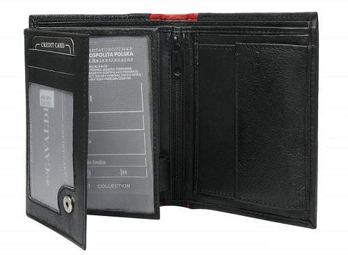 Кошелек Cedar Cavaldi N4-SPN (черный/красный)