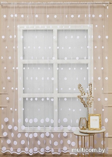 Тюль Amore Mio Вышивка Classic 2.4580-w 3x2.7 м 65343 (белый)