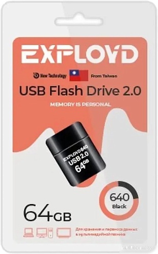 USB Flash Exployd 640 64GB (черный)