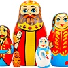 Развивающая игра Брестская Матрешка Сказка о царе Салтане (набор 5 шт)