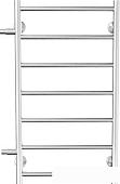 Полотенцесушитель Ростела Виктория боковое подключение 1" 8 перекладин 80 см