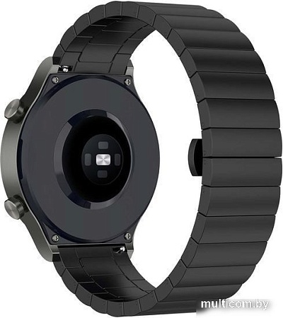 Браслет Rumi Snake металлический блочный 20 мм (черный)