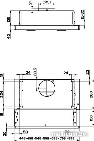 Кухонная вытяжка Faber Flox IX A45 315.0567.350