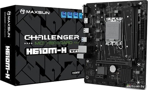 Материнская плата Maxsun Challenger H610M-H V1 WiFi