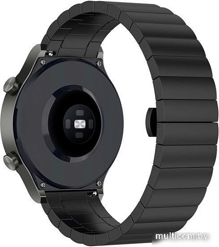 Браслет Rumi Snake металлический блочный 20 мм (черный)